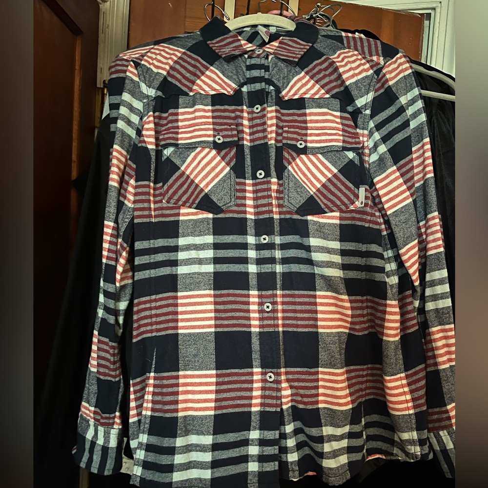 Plaid Stio Woman’s Flannel-size large